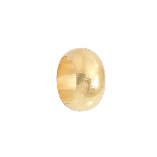 Hand Hammered Wide Band Ring - Main Img