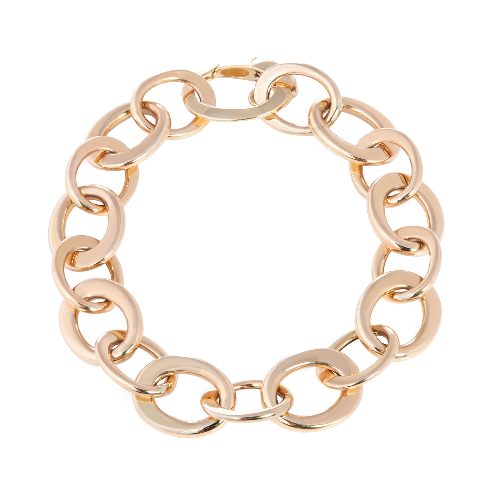 Sidney Garber Crescent Link Bracelet, top view