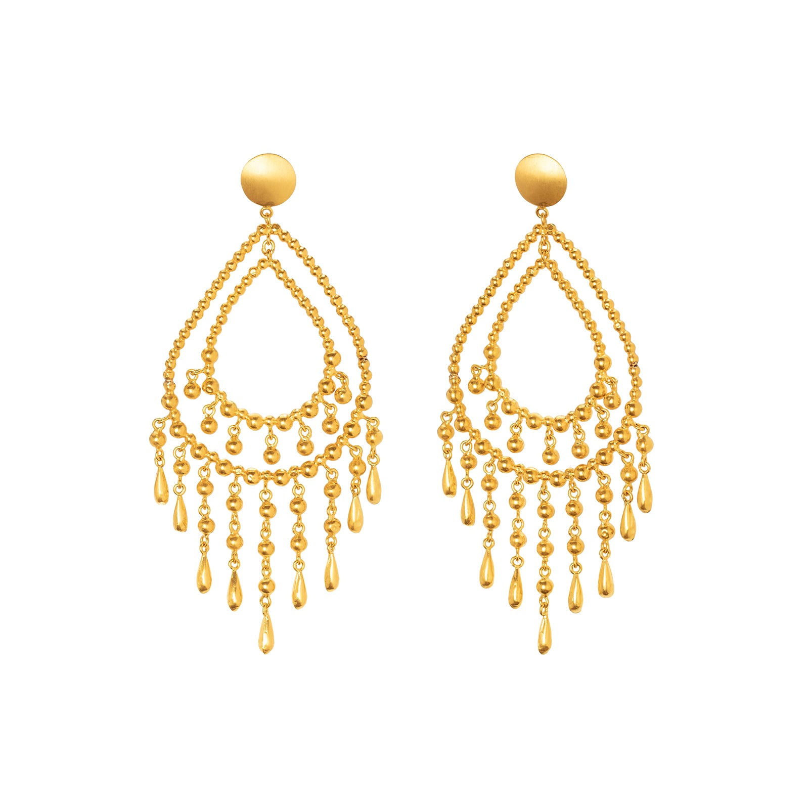 Munnu The Gem Palace Beaded Pendant Earrings - Earrings - Broken English Jewelry