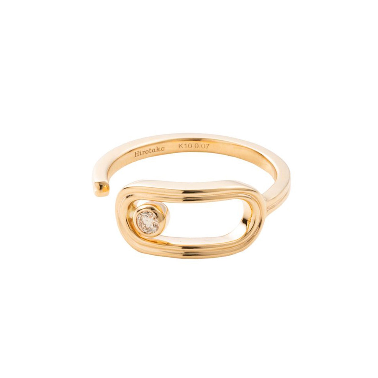 Hirotaka Oblong Beluga Ring - Rings - Broken English Jewelry front view