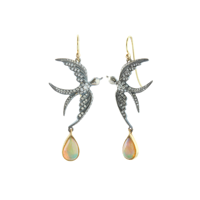 Swallow Drop Earrings