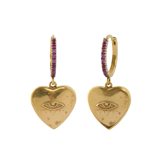 Protective Eye Heart Huggies - Main Img