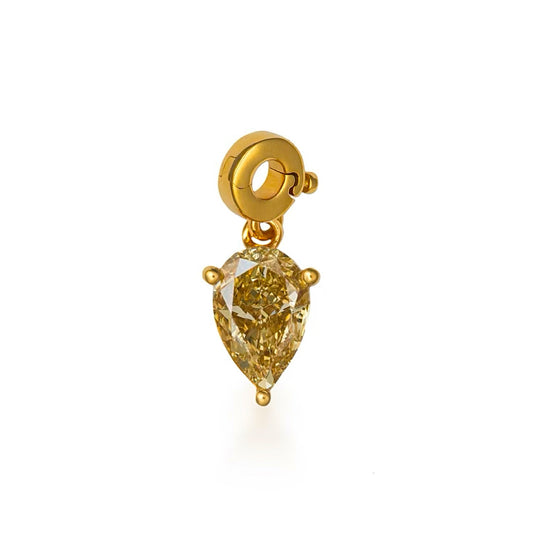 Fancy Color Pear Diamond Charm - Main Img