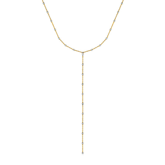 Adjustable Diamond Dancing Lariat Necklace - Main Img