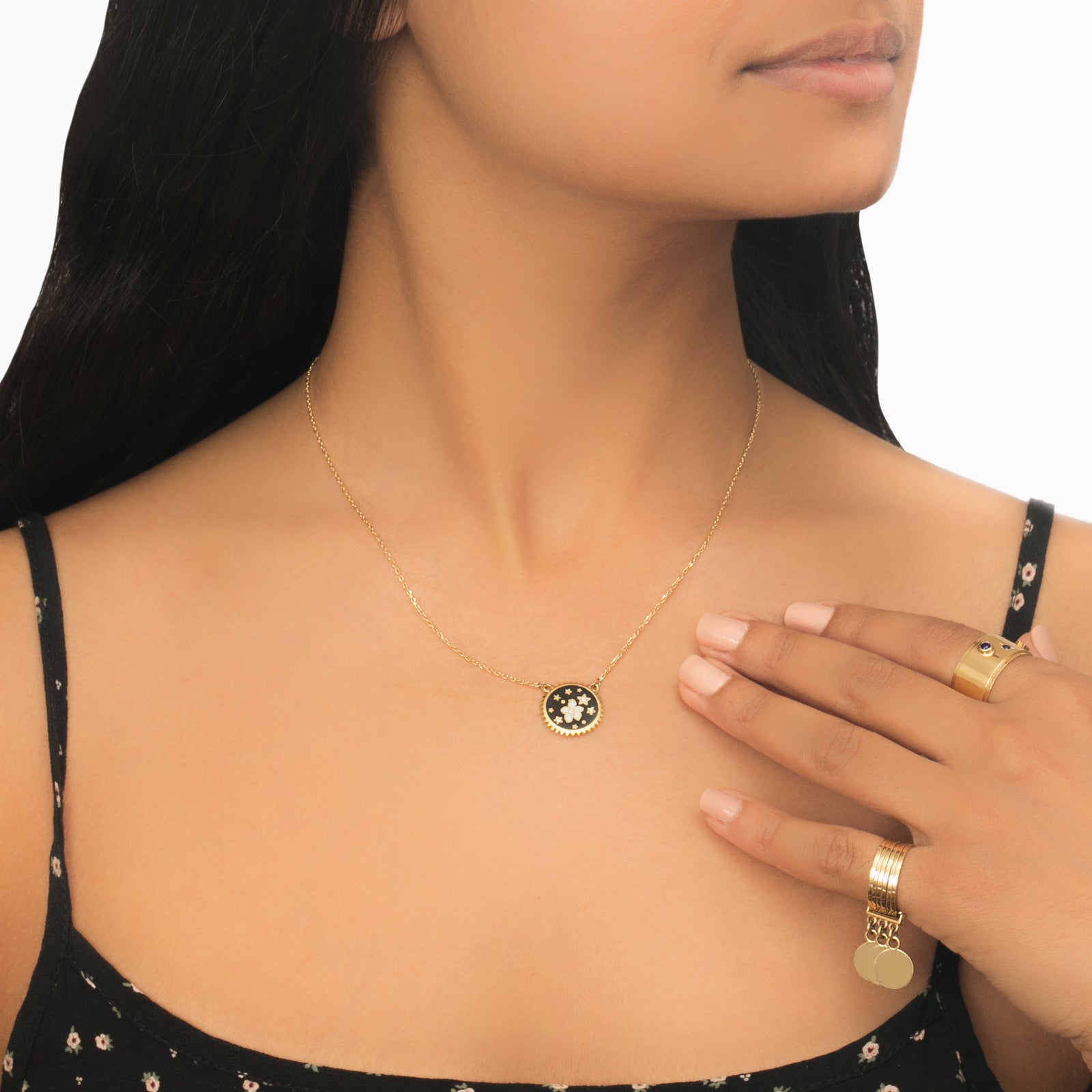 Foundrae Dark Blossom Necklace - Broken English Jewelry