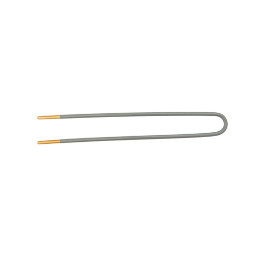 Grey Enamel Gold Plated Hair Pin - Main Img