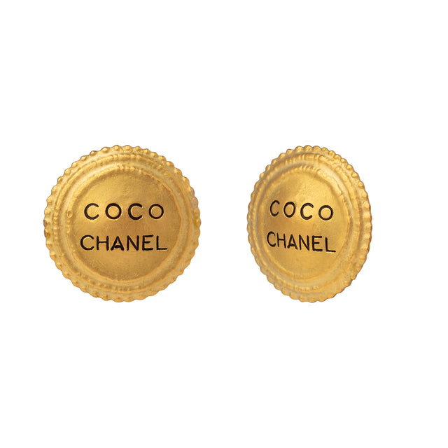 Antique & Vintage Jewelry Chanel Beaded Border Coco Chanel Earrings - Broken English Jewelry