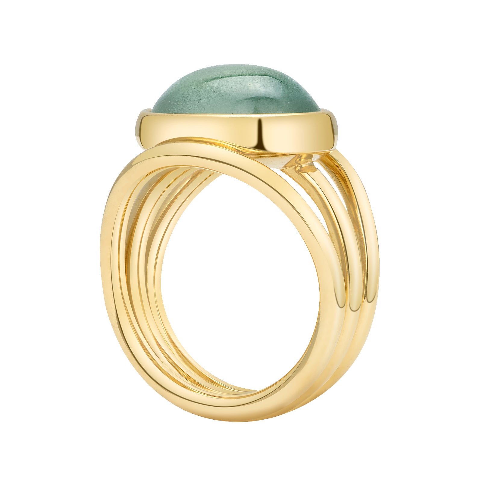 VRAM One-of-a-Kind Bow Triple Band Ring side view